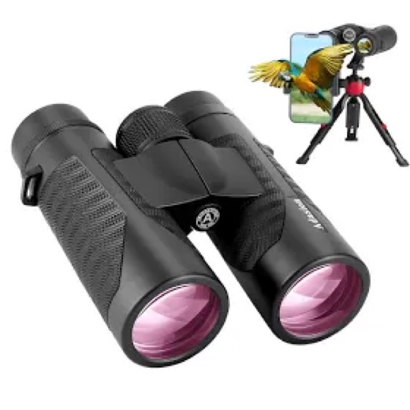 Adasion 12x42 Powerful HD Binoculars with Smartphone Accessories/Adapters NWT - Picture 6 of 6